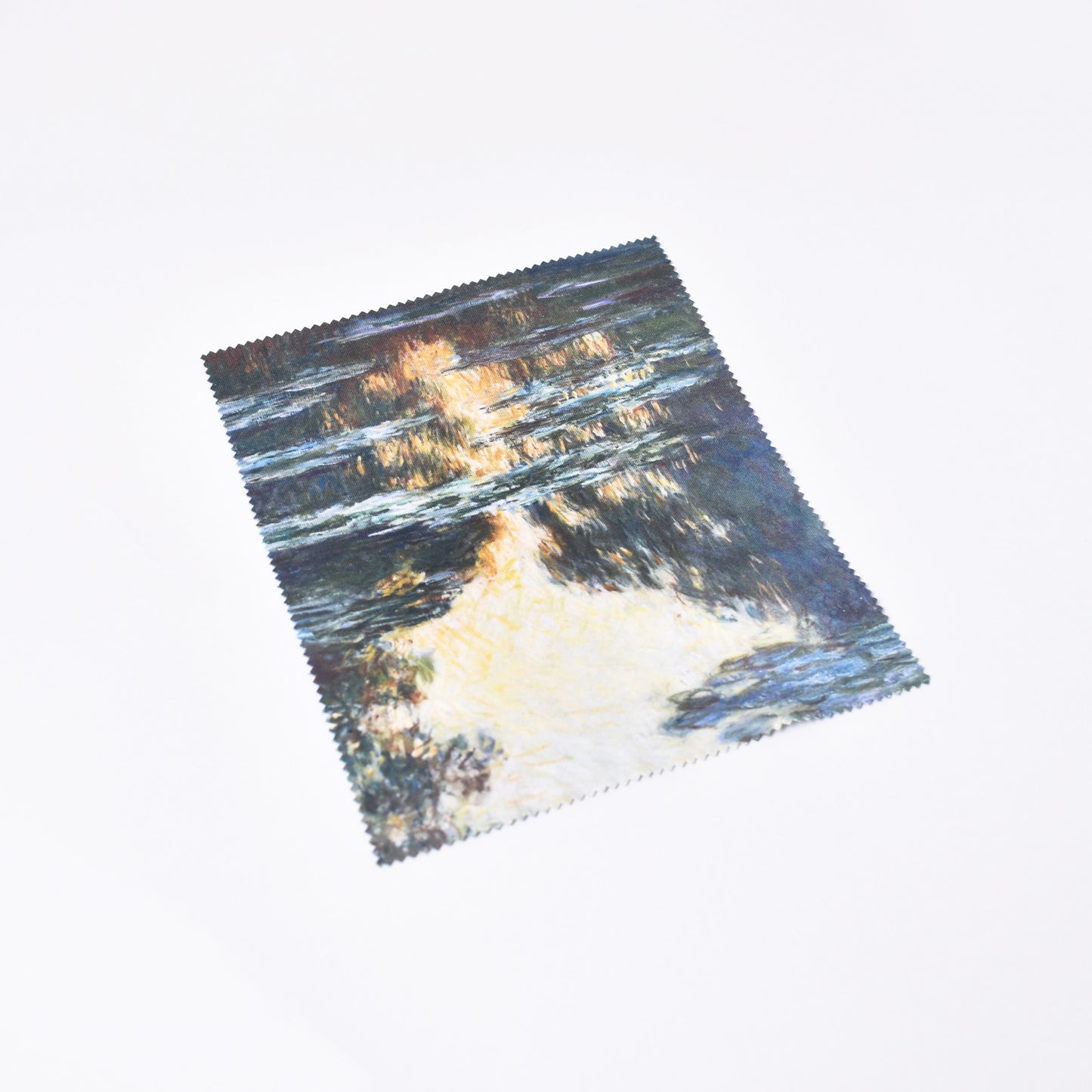 Snygg putsduk för glasögon med monets målning näckrosor