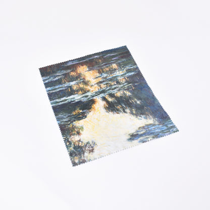 Snygg putsduk för glasögon med monets målning näckrosor