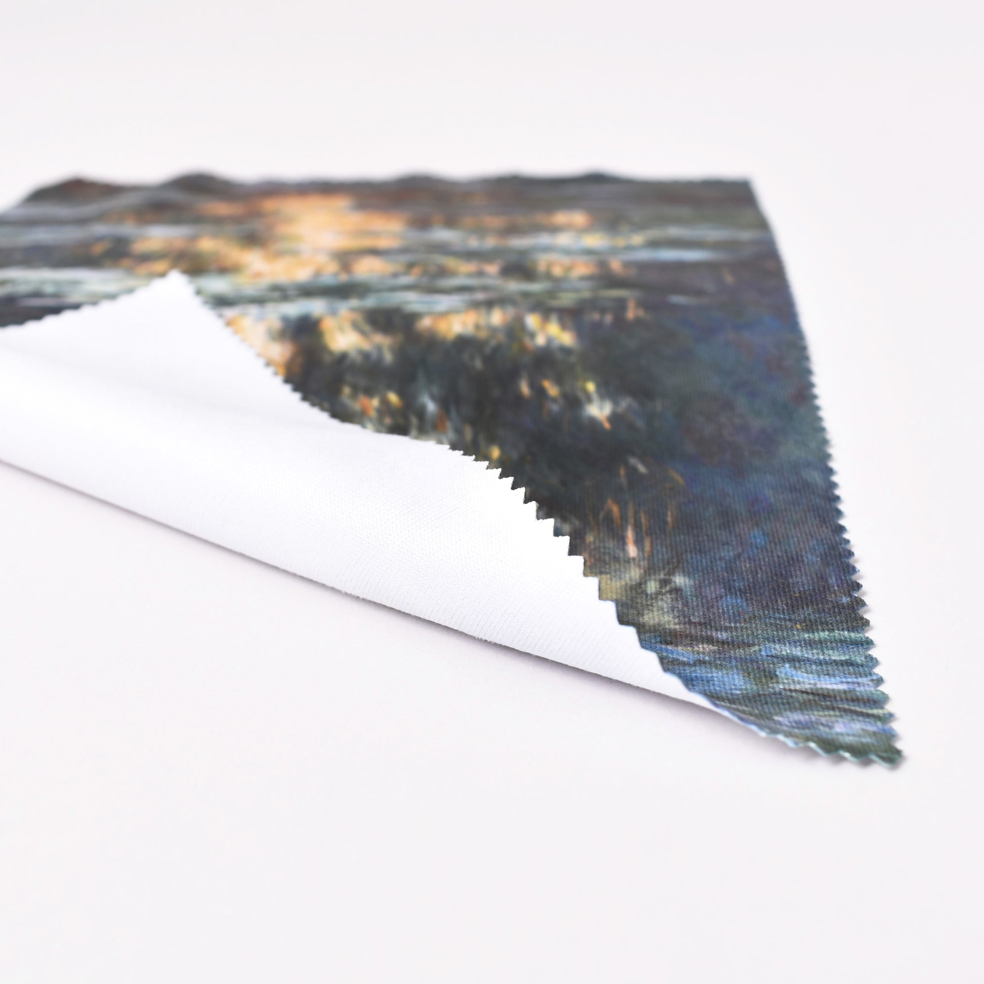 Putsduk för glasögon med vit undersida