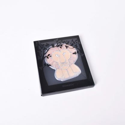 Lisa Larson lejon reflex i svart ask