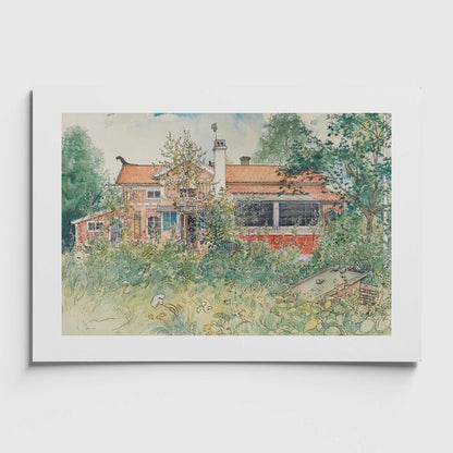 Affisch med motivet Stugan av Carl Larsson