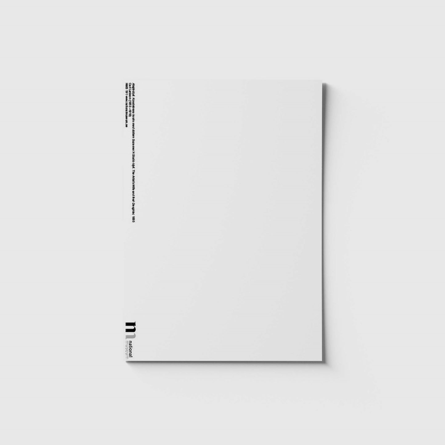 Baksida av vykort med motivet "Ateljéidyll"