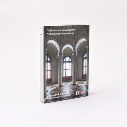 mapp med konstkort med bilder från nationalmuseums interiörer